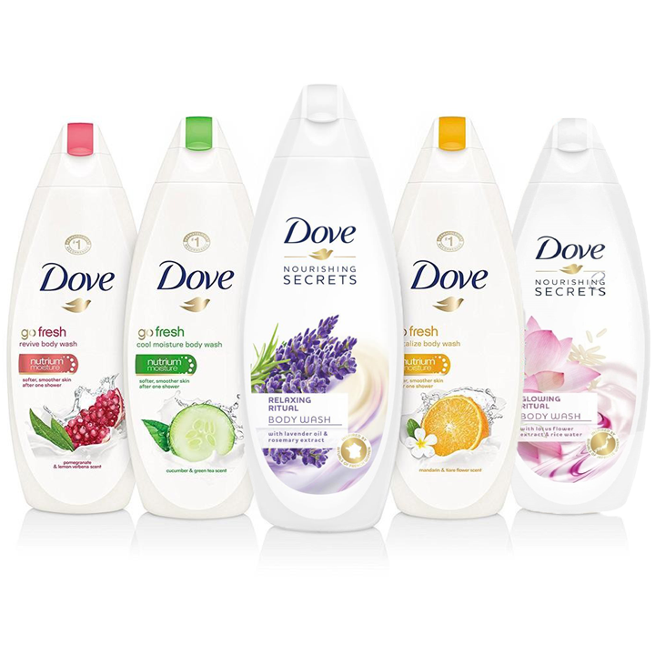 2 chai Sữa tắm DOVE nhập khẩu từ ĐỨC - 500ml/chai - Được lựa chọn mùi