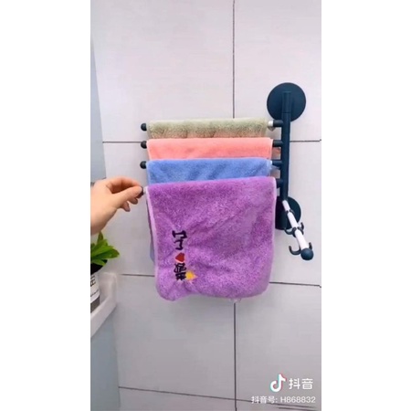 Thanh treo gắn tường 5 nhánh, thanh treo khăn, thanh treo đa năng