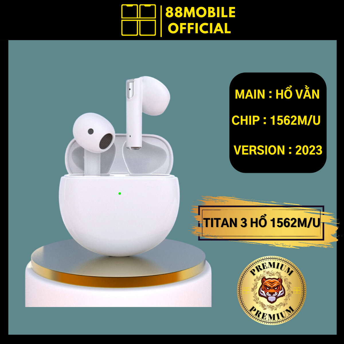 Tai nghe hổ vằn 1562m 1562E TItan 3 bản pin 8H bluetooth gaming cao cấp 2022 88Mobile