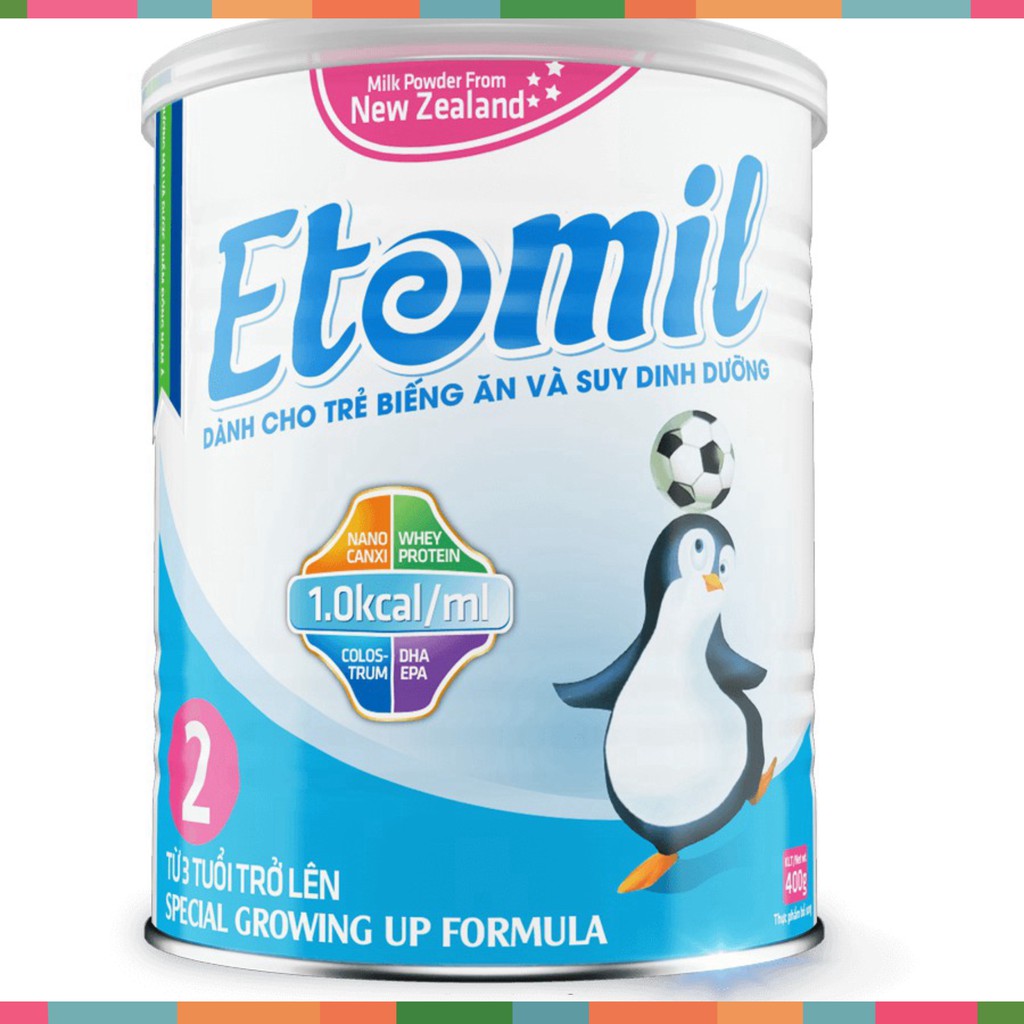 Sữa bột Etomil 2 - 900g dành cho trẻ biếng ăn và suy dinh dưỡng
