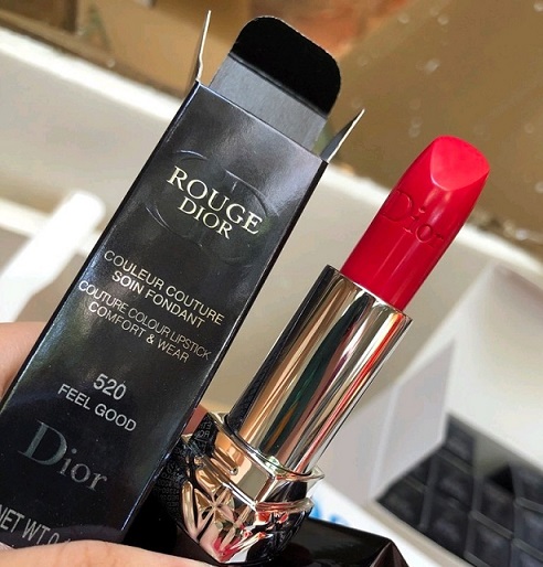 Son rouge dior 520 hồng đỏ cá tính