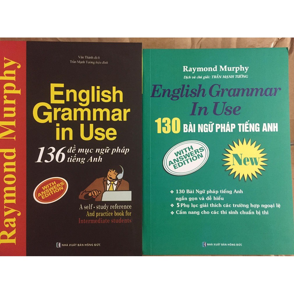 nguyetlinhbook Sách - Combo English Grammar In Use - 130 Bài Ngữ Pháp Tiếng Anh + English Grammar In Use-136 Đề Mục Ngữ Pháp Tiếng Anh (nguyetlinhbook).