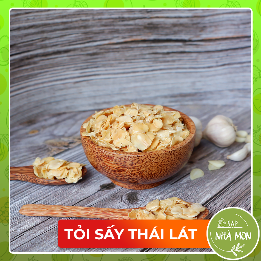 Tỏi Sấy Khô Thái Lát Đặc Sản Hành Tỏi Kinh Môn Hải Dương 250g