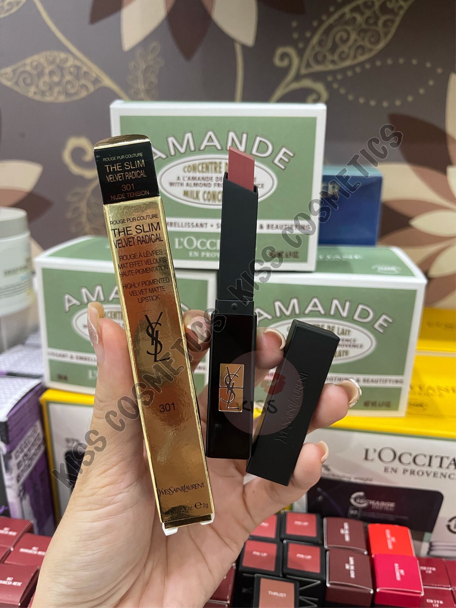 - Son Y.sl Slim Velvet Radical 301 Nude Tension - Kiss cosmetics