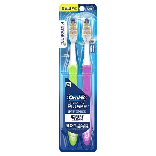 Bộ 2 bàn chải đánh răng Oral-B Pulsar lông mềm ( Soft ) (Mỹ)