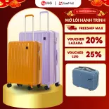 Combo of 2 Lug Elle Travel Suitcases El31267: Size 2024, Size 2428, Size 2028: Abs+Pc Plastic, Good Impact Resistance, Tsa Security Lock
