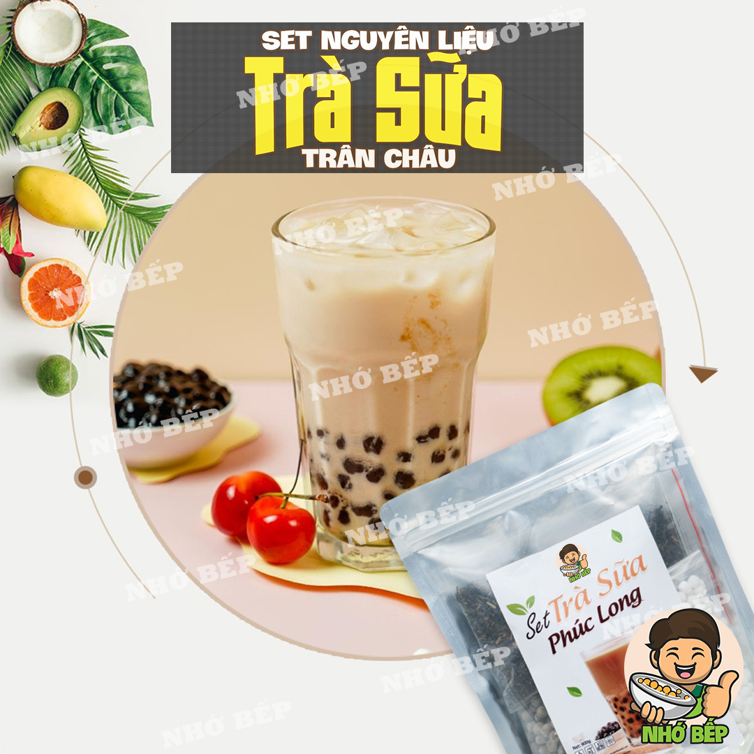 Set Trà Sữa Phúc Long ( Set 20 -23Ly) Tặng Kèm Công Thức - Nhớ Bếp