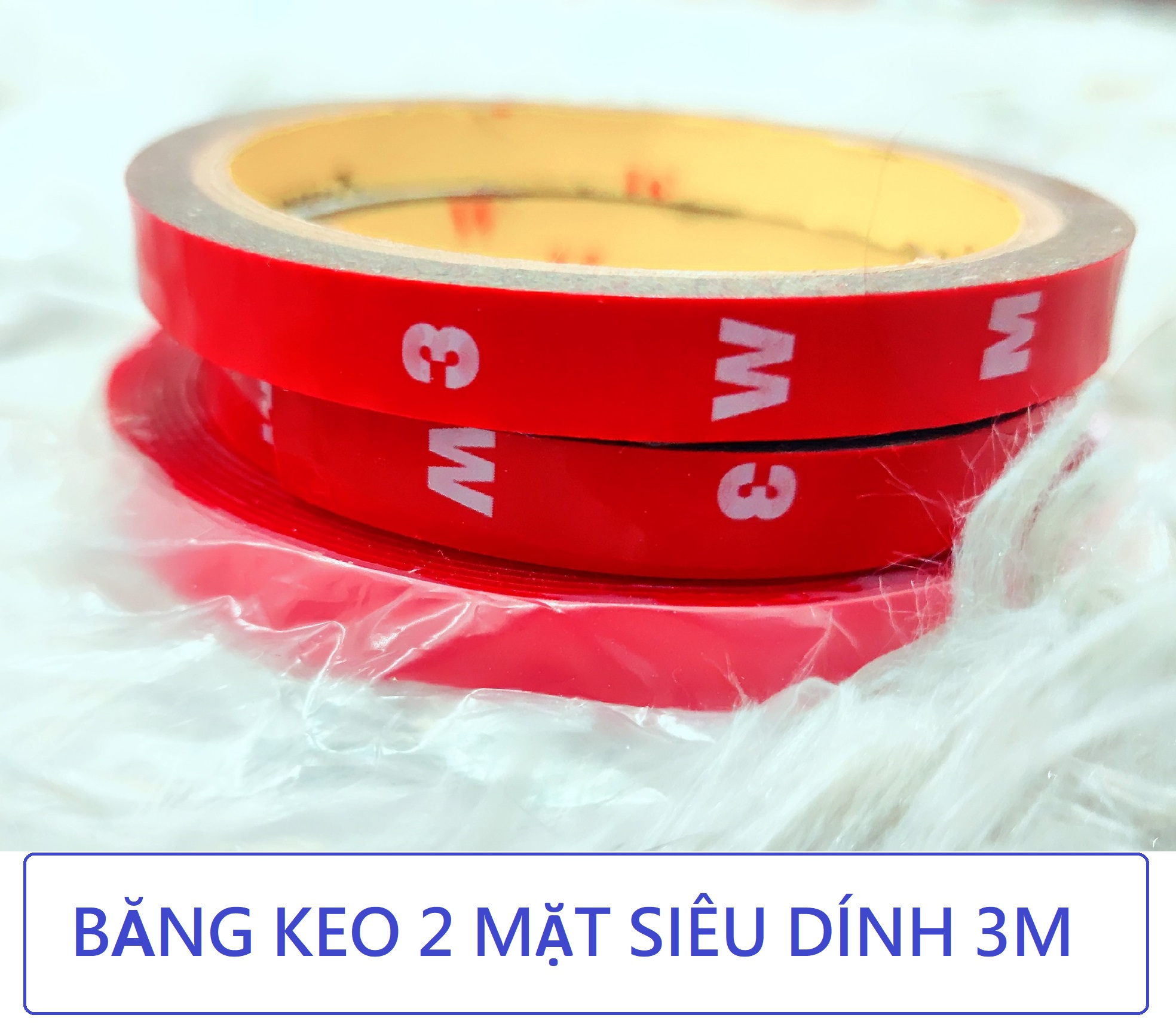 Thanh lý băng keo 3m băng keo dính 2 mặt siêu dính - băng keo 2 mặt 3m loại 10mmx3m