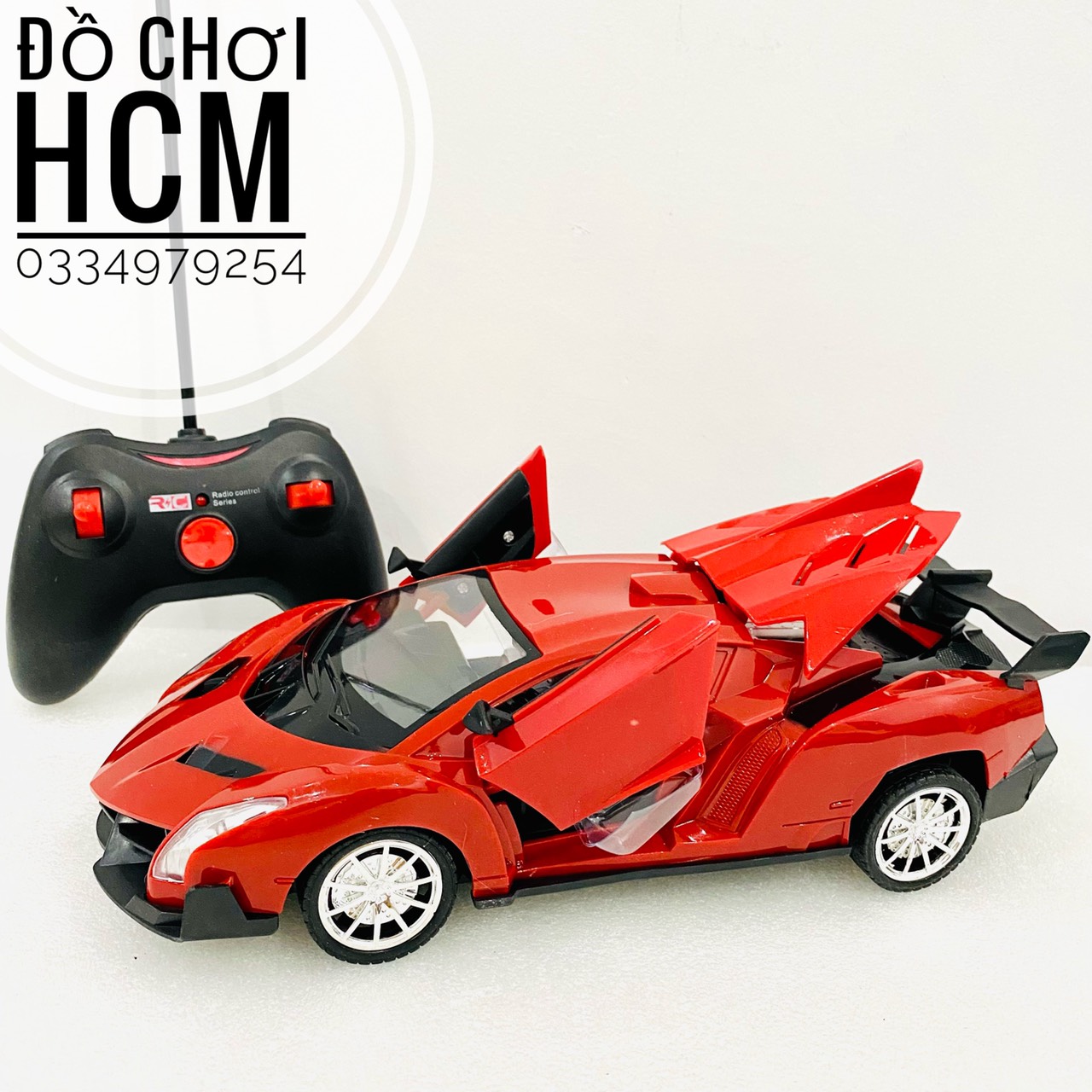 Đồ chơi xe ô tô điều khiển từ xa dành cho bé thích mô hình xe có cửa đóng mở tự động