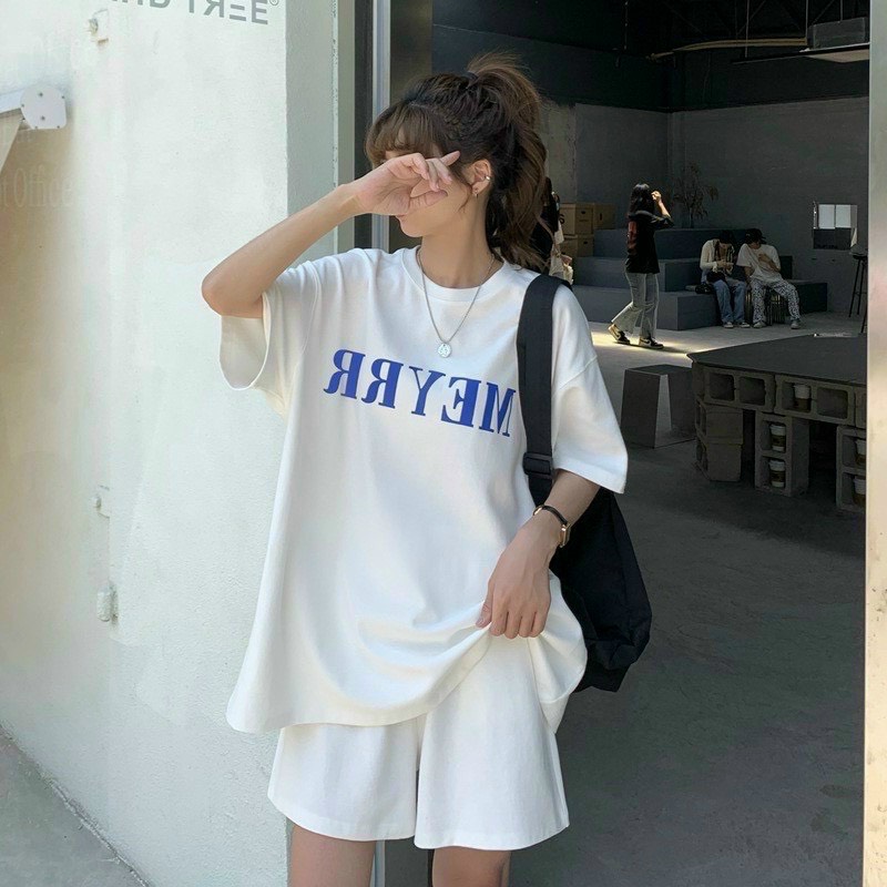 (ẢNH THẬT)Sét Đồ Bộ Nữ In Chữ Form Rộng Dưới 65kg Chất Cotton-SHOPSIGIARE1