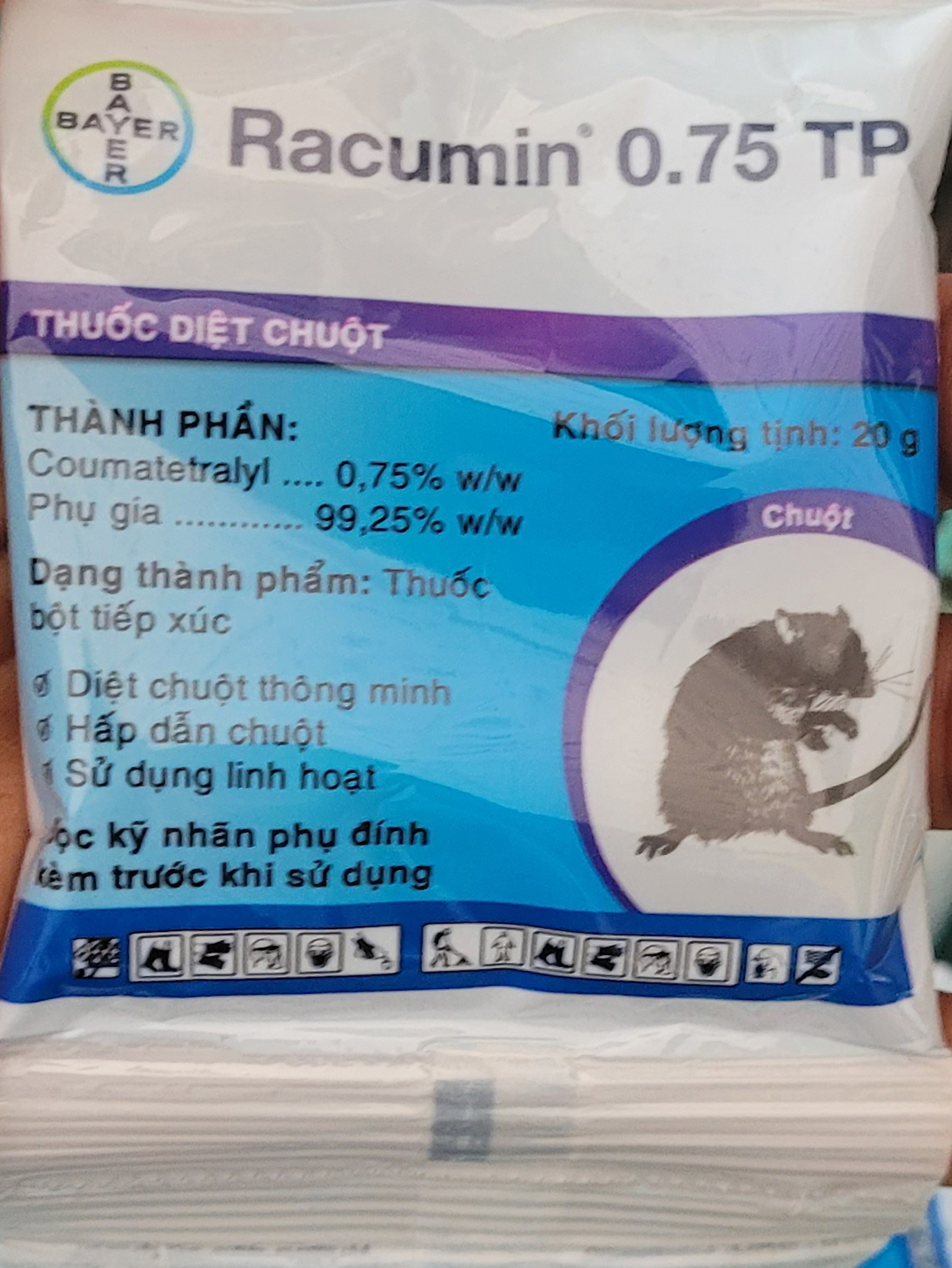 Racumin tp 0,75 gói 20gr