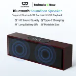 Loa Bluetooth GOOJODOQ Bluetooth 5.3 Soundbar  hỗ trợ 4 chế độ phát lại,Âm Thanh Vòm 4D Nghe Nhạc