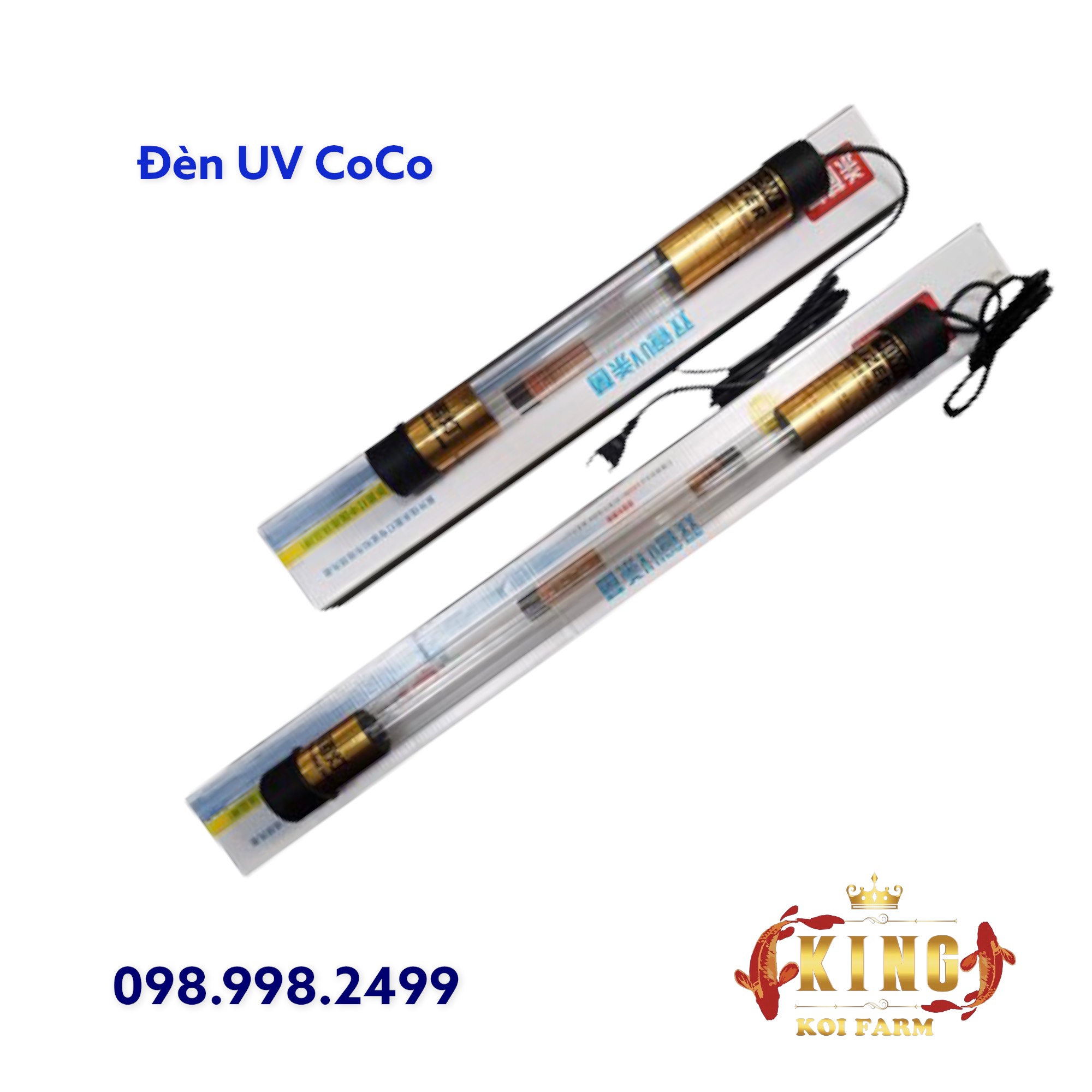 Đèn uv cao cấp coco 25w-30w-40w-60w-100w đèn uv cao cấp có đối trọng diệt khuẩn – tảo hồ cá koi chất lượng