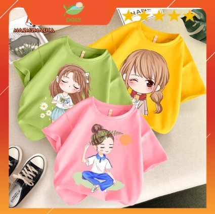 Áo ChiBi Cho Bé Từ 12kg Đến 32kg Cá Tính 4 màu Cotton Co Dãn 4 Chiều Mềm Mịn Bao Phai DOLY STORE