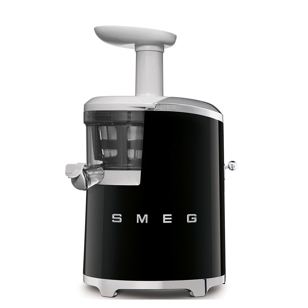 Máy ép chậm trái cây smeg sjf01bleu, máy ép chậm hoa quả, rau củ cực êm, kiệt bã