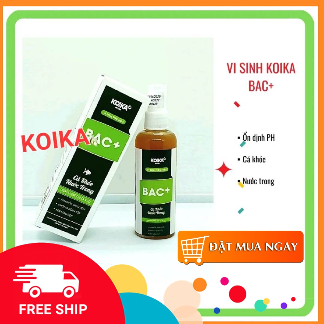 Men tiêu hóa bạc + - men vi sinh cho cá cảnh - koika bac+
