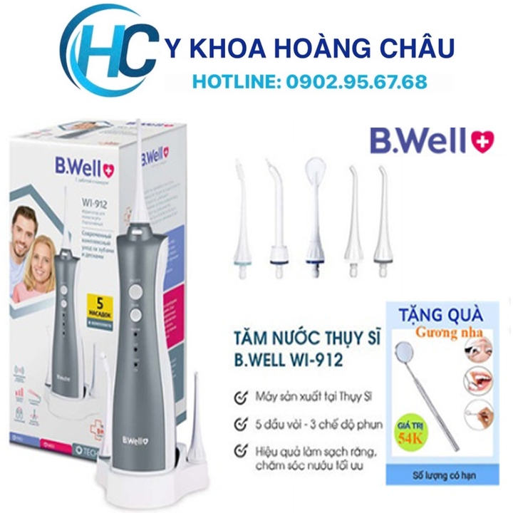 Máy tăm nước bwell wi 912 và 913 | máy tăm nước waterpulse v500