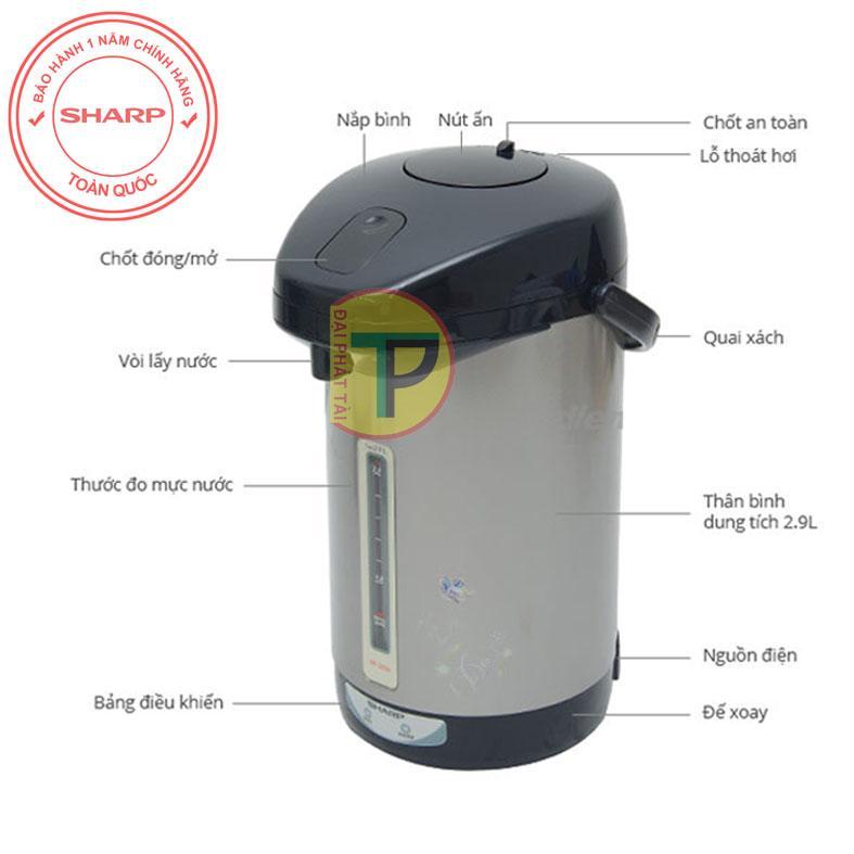 Bình thủy điện sharp kp-30s 2.9lít