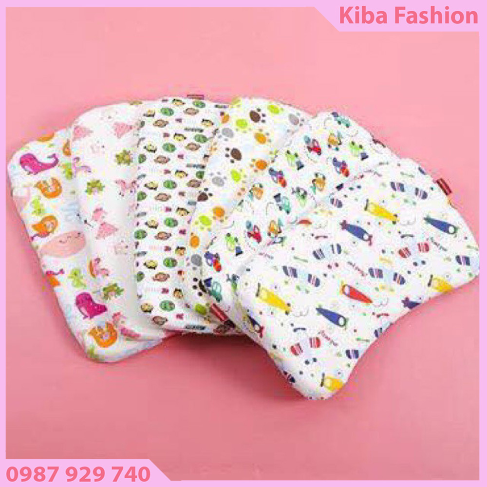 Gối cao su non cao cấp loại to kích thước (22 x 44cm ) siêu mềm chống móp đầu cho bé KIBA Fashion ( gối cho trẻ sơ sinh )