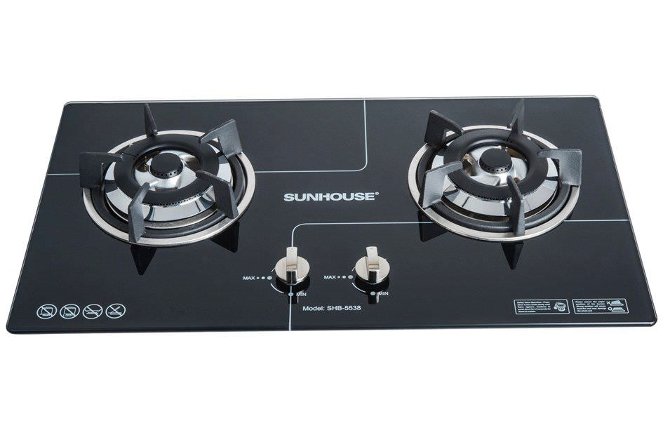 Bếp gas âm kính cao cấp sunhouse shb5538