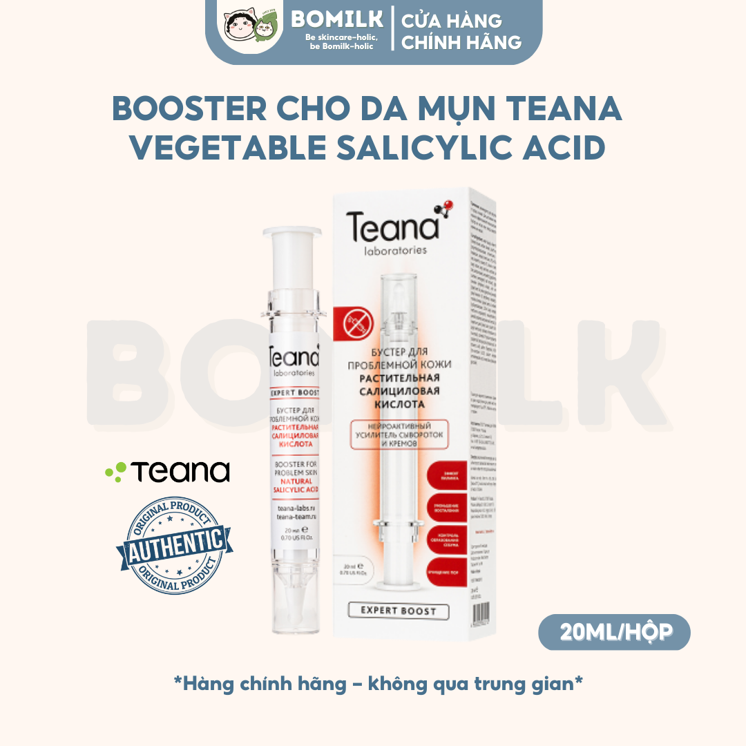 (DATE 10/24) Serum booster Teana Vegetable Salicylic acid - ngừa mụn, làm sạch & kiềm dầu