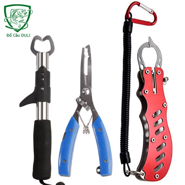 Xả hàng bộ kìm kẹp cá đa năng gỡ lưỡi câu kẹp cá lóc pk-12
