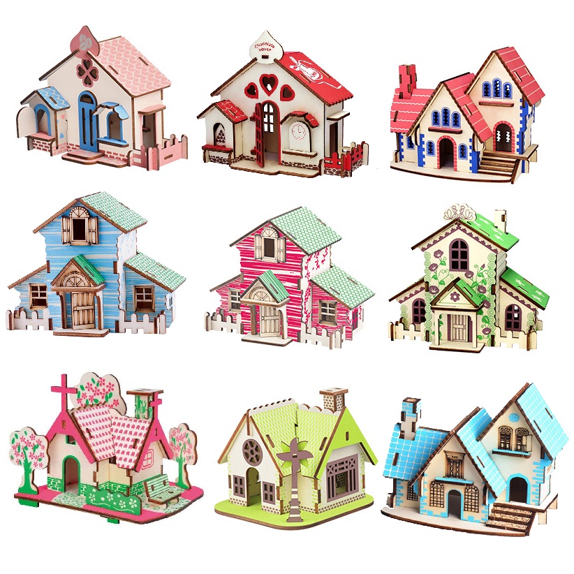 Tuyển tập Mô hình Mini nhỏ xinh nhà cửa, xe cộ, máy bay...