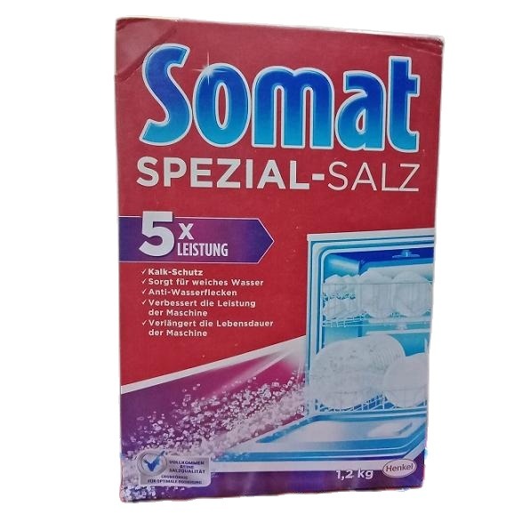 Muối Rửa  Somat Special Salt (1,2 kg) + Tặng que thử nước cứng Chuyên Dùng Cho Máy Rửa Chén Bát