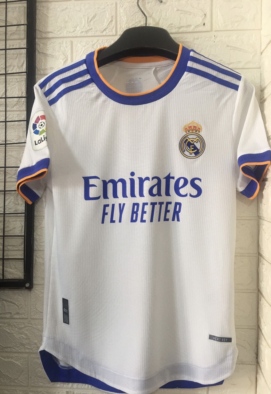 Áo đá banh thể thao đá bóng clb real, real madrid cao cấp 90min sports