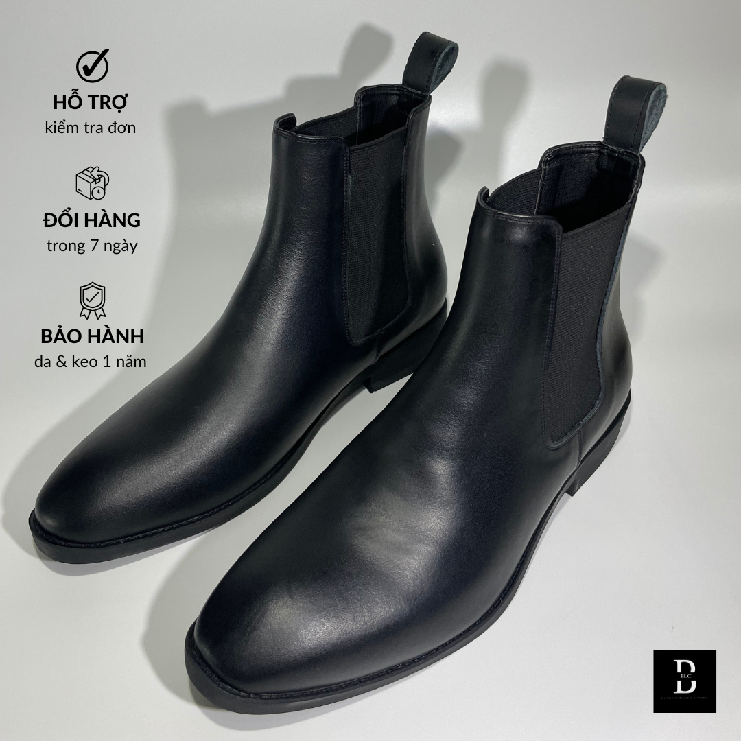 Giày Chelsea Boots BLC-Da Bò Nappa Nguyên Tấm 100%
