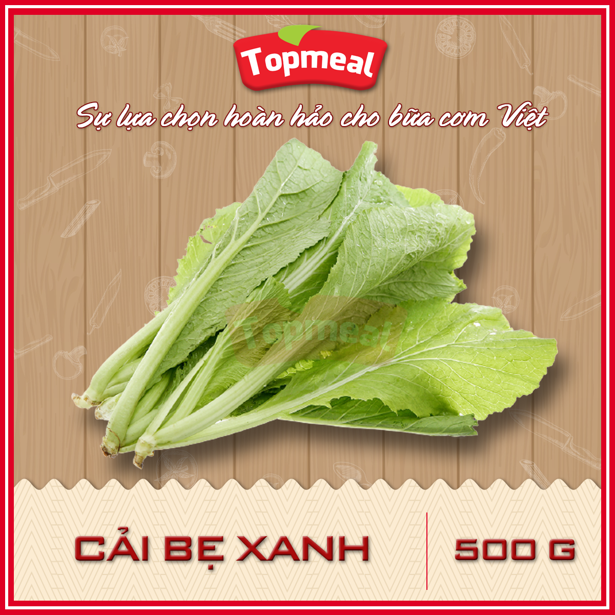 HCM - Cải bẹ xanh (500 g) - [Giao nhanh TPHCM]