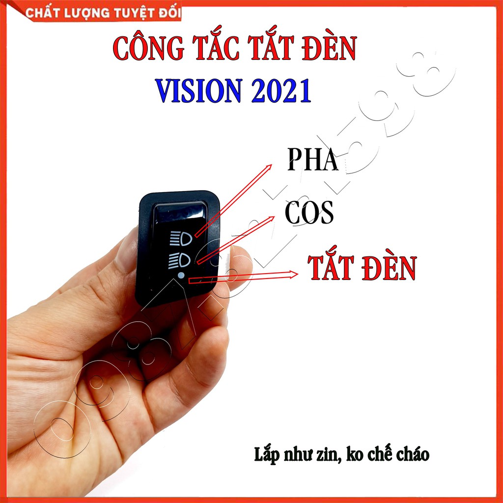 [Hàng Loại 1] Công Tắc Tắt Đèn Dành Cho Xe Vision 2021-22, Nút Công Tắc Tắt Đèn HonDa Vision 2021-22