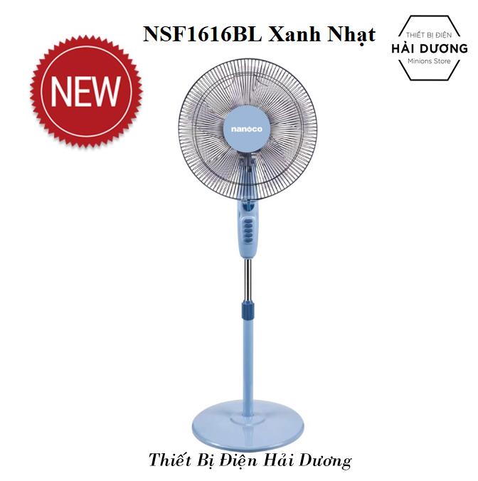 Quạt đứng nanoco kiểu dáng hiện đại nsf1616be / nsf1616bl - có điều khiển