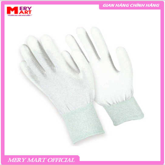 Găng tay chống tĩnh điện Carbon phủ PU Ngón