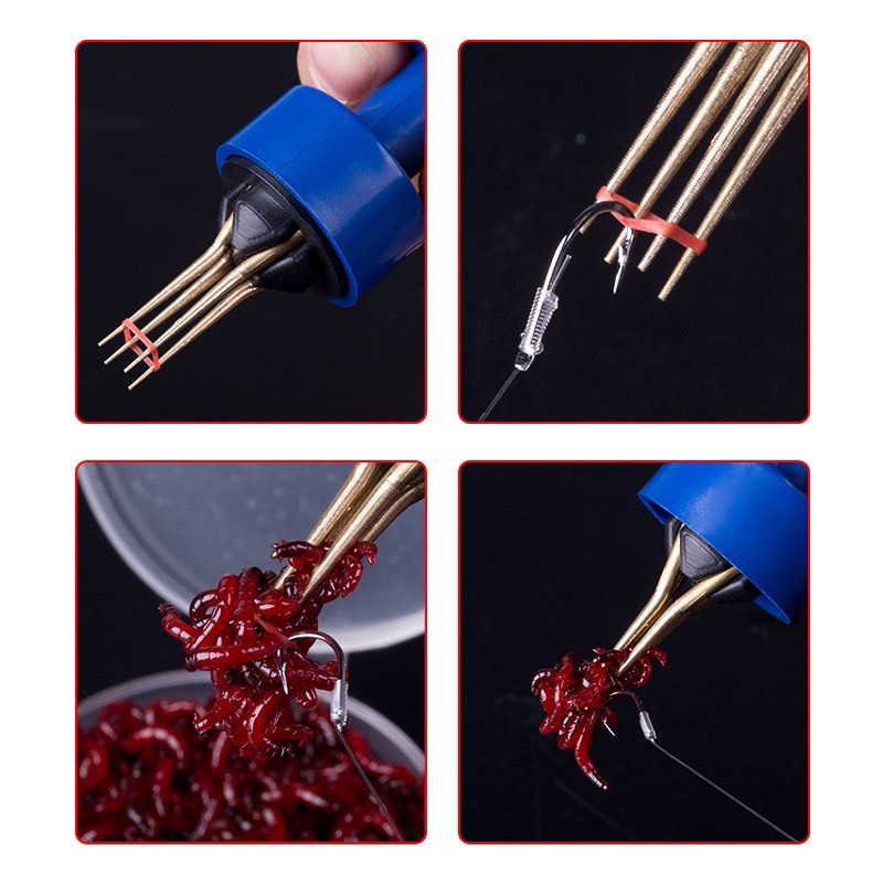 Bộ Kẹp Trùn-Kẹp Mồi-kẹp mồi nhỏ-kẹp mồi sống Hạt Câu Câu Đài