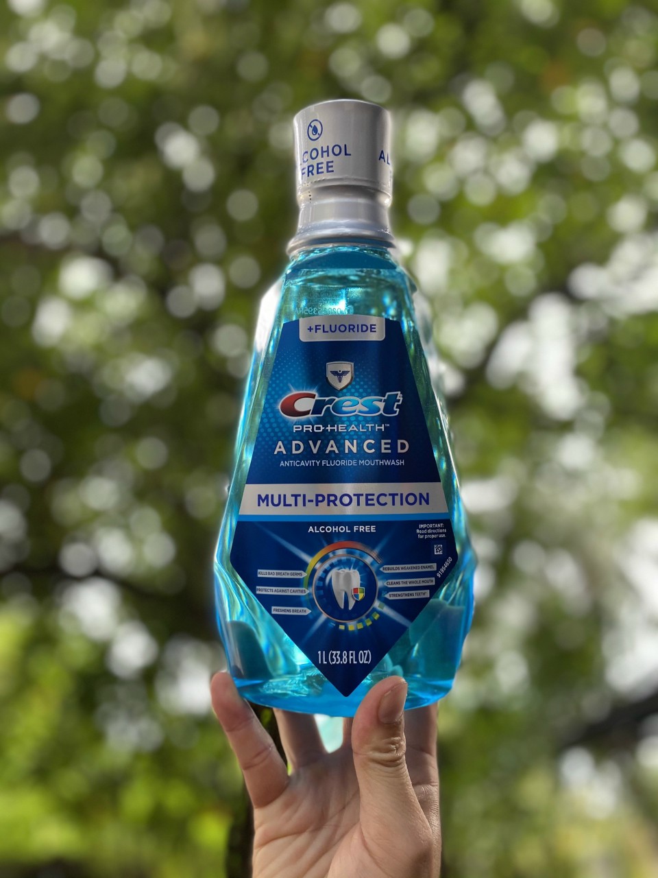 NƯỚC SÚC MIỆNG CREST 3D MULTI PROTECTION 1 LÍT NHẬP KHẨU MÝ