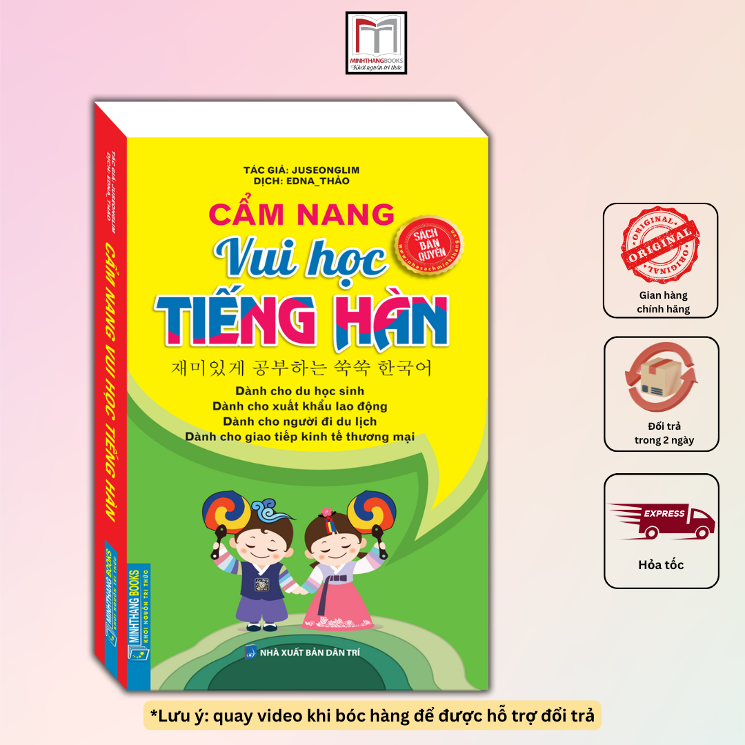 Sách - cẩm nang vui học tiếng hàn