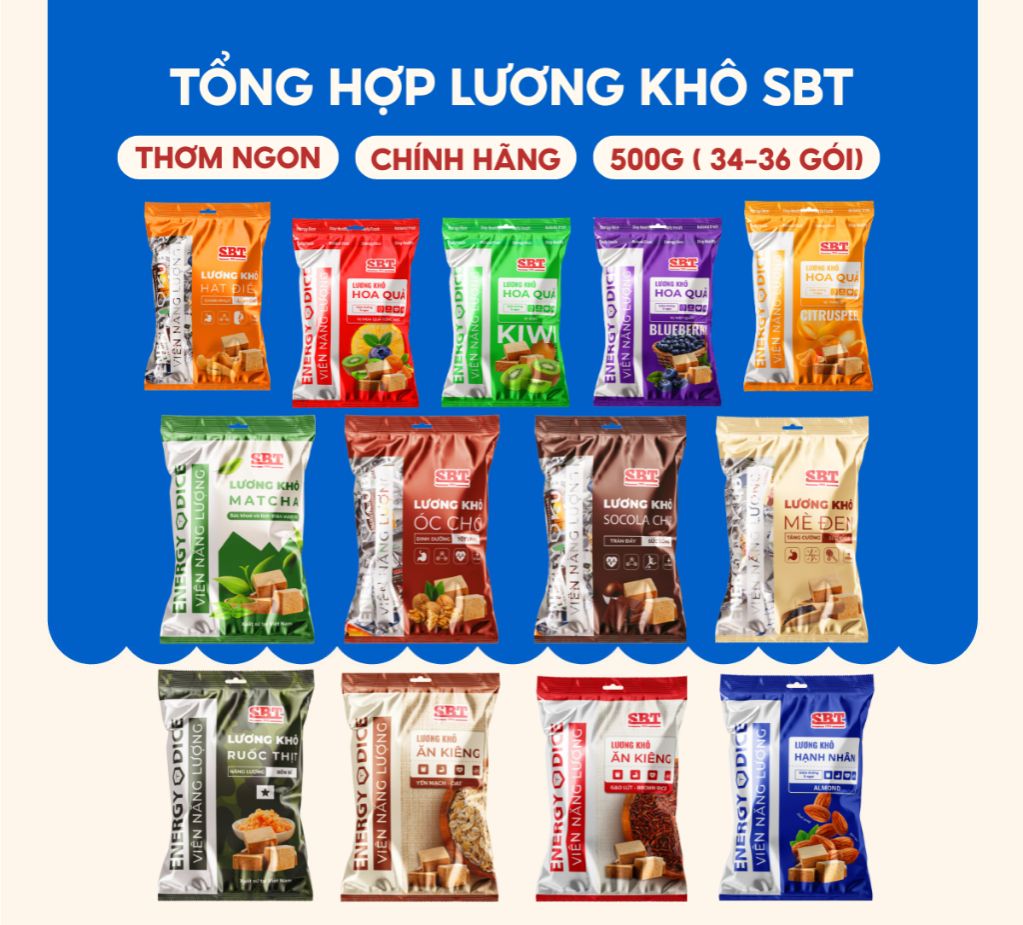 Tổng Hợp Lương Khô SBT Cung Cấp Dinh Dưỡng Vượt Trội - Lương Khô Chính Hãng SBT