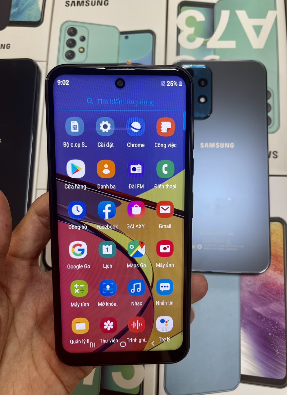 Giảm Giá ĐT samsung galaxy A73 5G ram 8gb bộ nhớ 256GB  bh 12 full pk