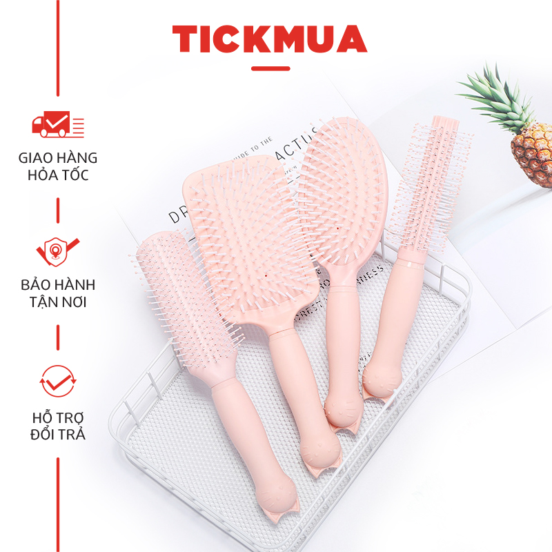 Lược chải tóc hình tai mèo dễ thương, xinh xắn - TICKMUA - LD006
