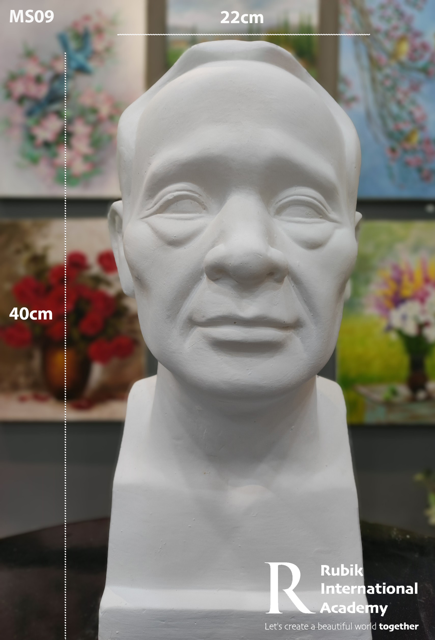 Đầu tượng Thạch cao tượng ông già- MS09