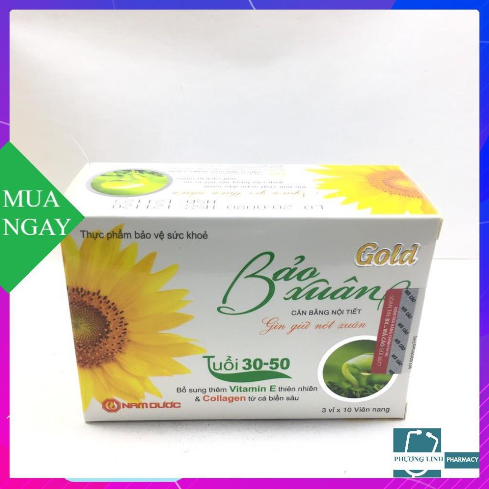 Bảo xuân gold hộp 3 vỉ x 10 viên nang
