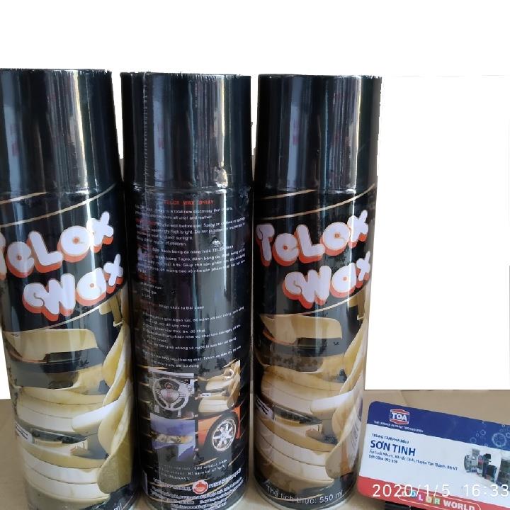 Chai xịt bóng telox wax 550ml xịt là bóng 550ml
