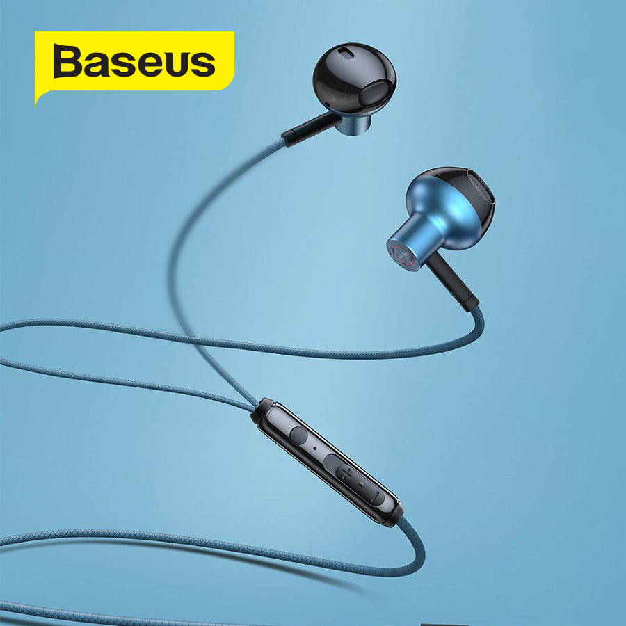 Tai nghe Baseus H19 jack cắm 3.5mm mic đàm thoại và điều chỉnh âm lượng