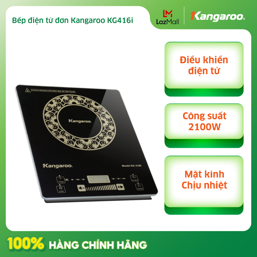 Bếp điện từ đơn Kangaroo KG416i - Hàng chính hãng