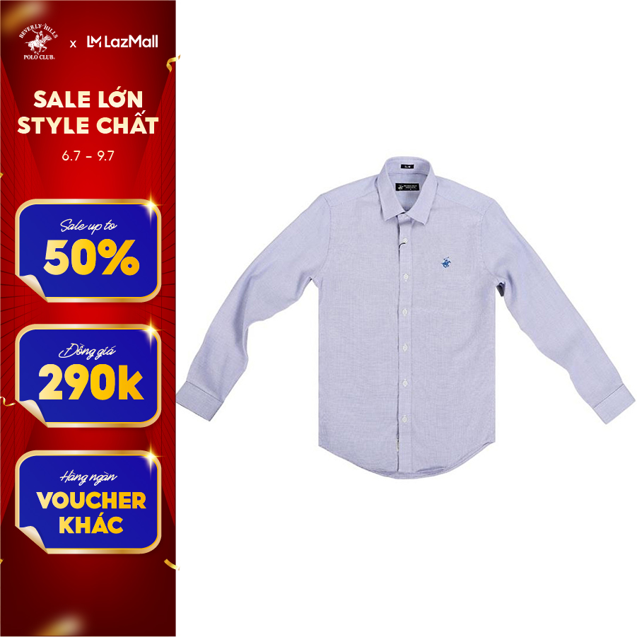 Beverly Hills Polo Club - Áo sơ mi Dài tay Nam Slimfit KMS- BHPC CMSLS20TL030