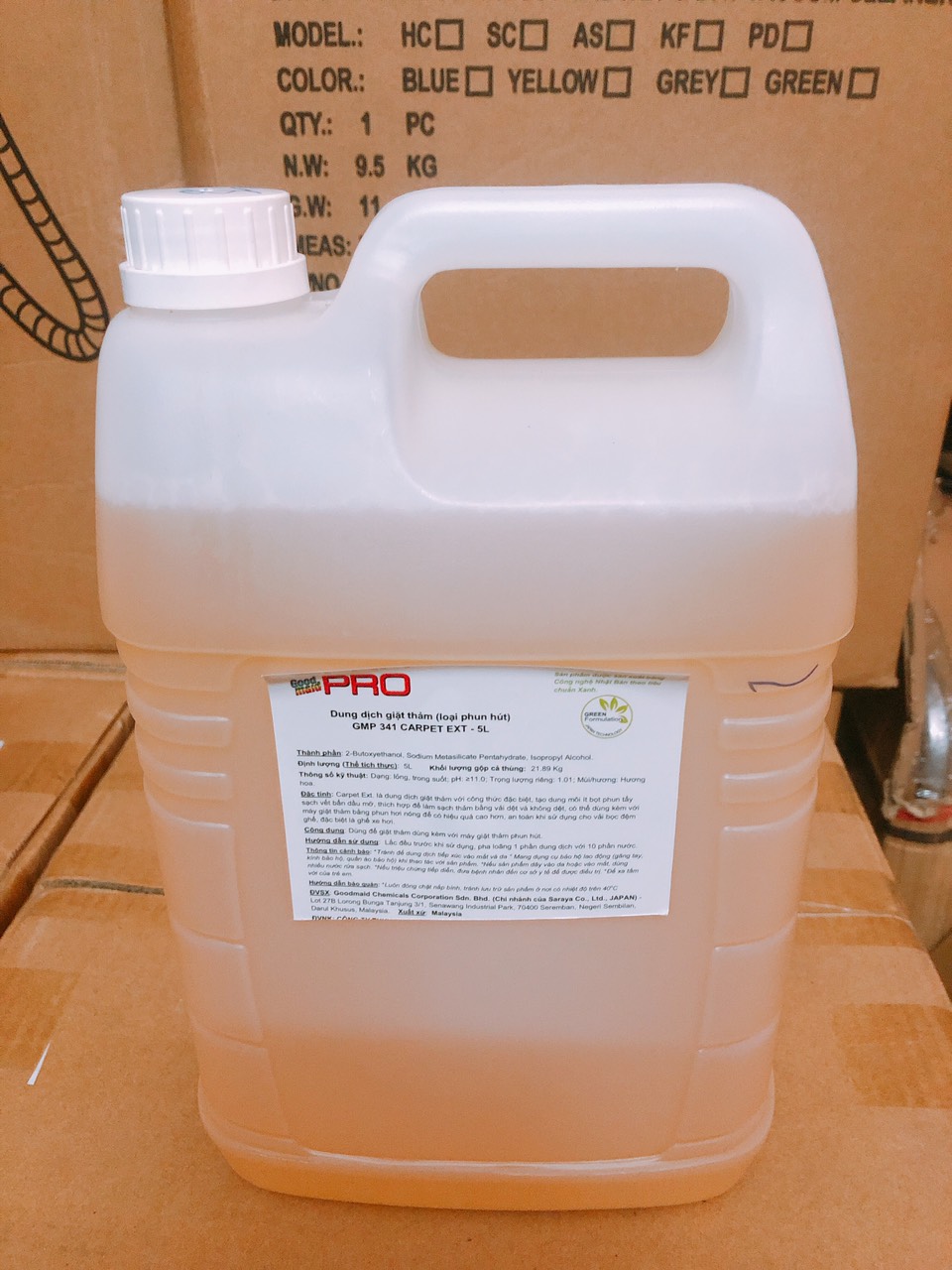 Nước xà phòng giặt thảm, nệm, ghế sofa Goodmaid G341-Extraction Made in Malysia can 5L
