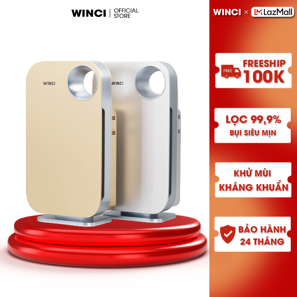 Máy lọc không khí winci, lọc bụi mịn, khử độc, khử mùi. diện tích lọc 50m², win-ap3001.