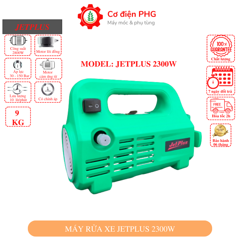 Máy rửa xe mini JETPLUS 2300W chuyên dùng xịt rửa xe, vệ sinh công nghiệp và nhà cửa| Công nghệ Nhật Bản