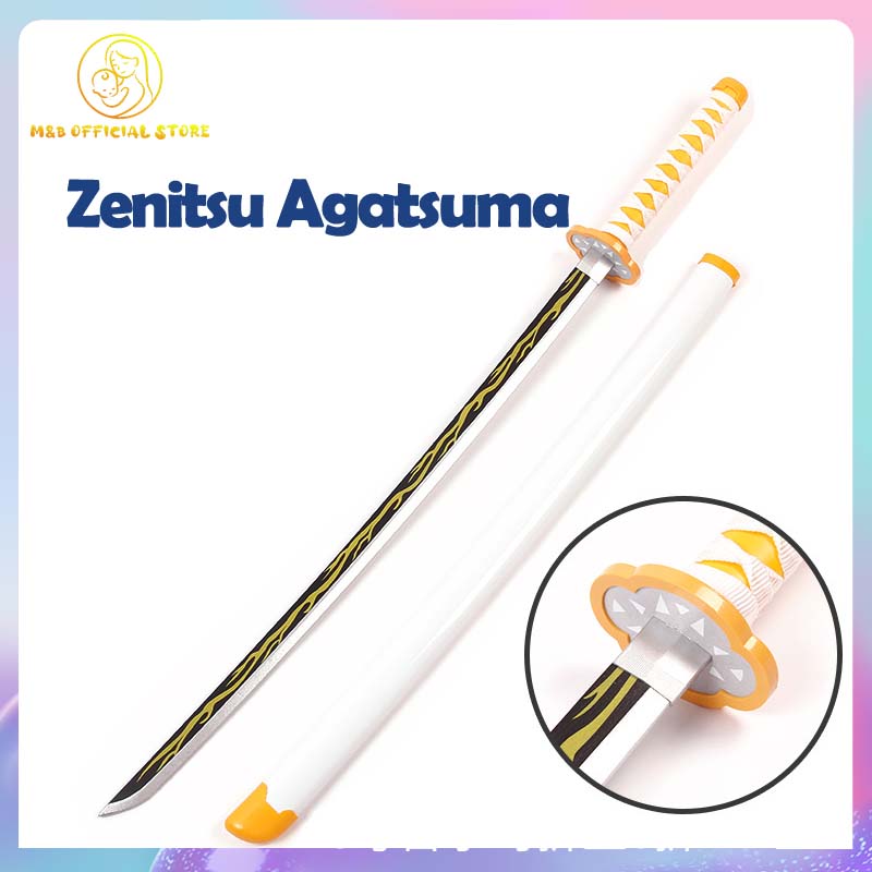 Mô hình kiếm gỗ 104CM Tanjiro Zenitsu rengoku Mô hình kiếm Đạo cụ Cosplay kiếm gỗ